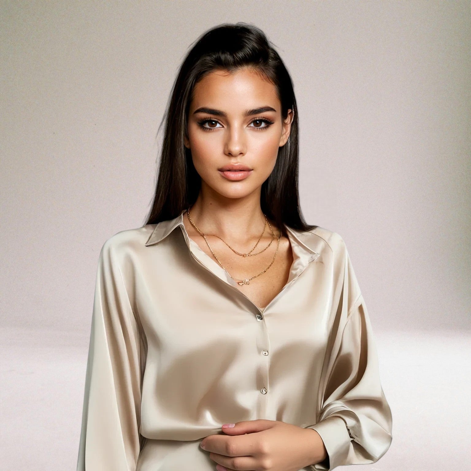 Vera Classe™ | Camicetta di classe in raso di alta qualità