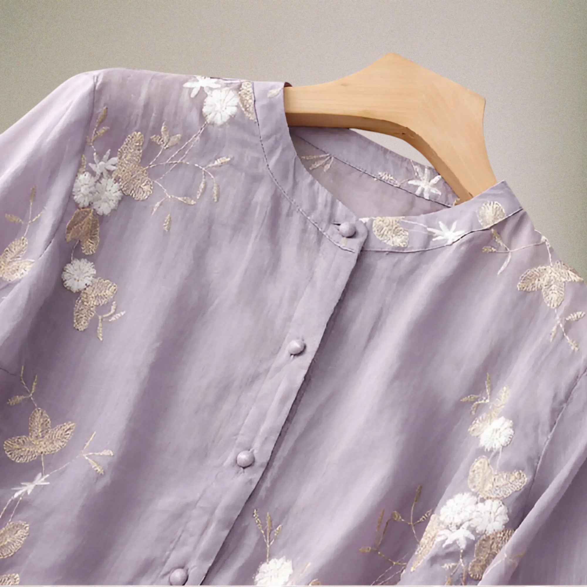 Vera Classe™ | La camicetta chic in cotone a fiori