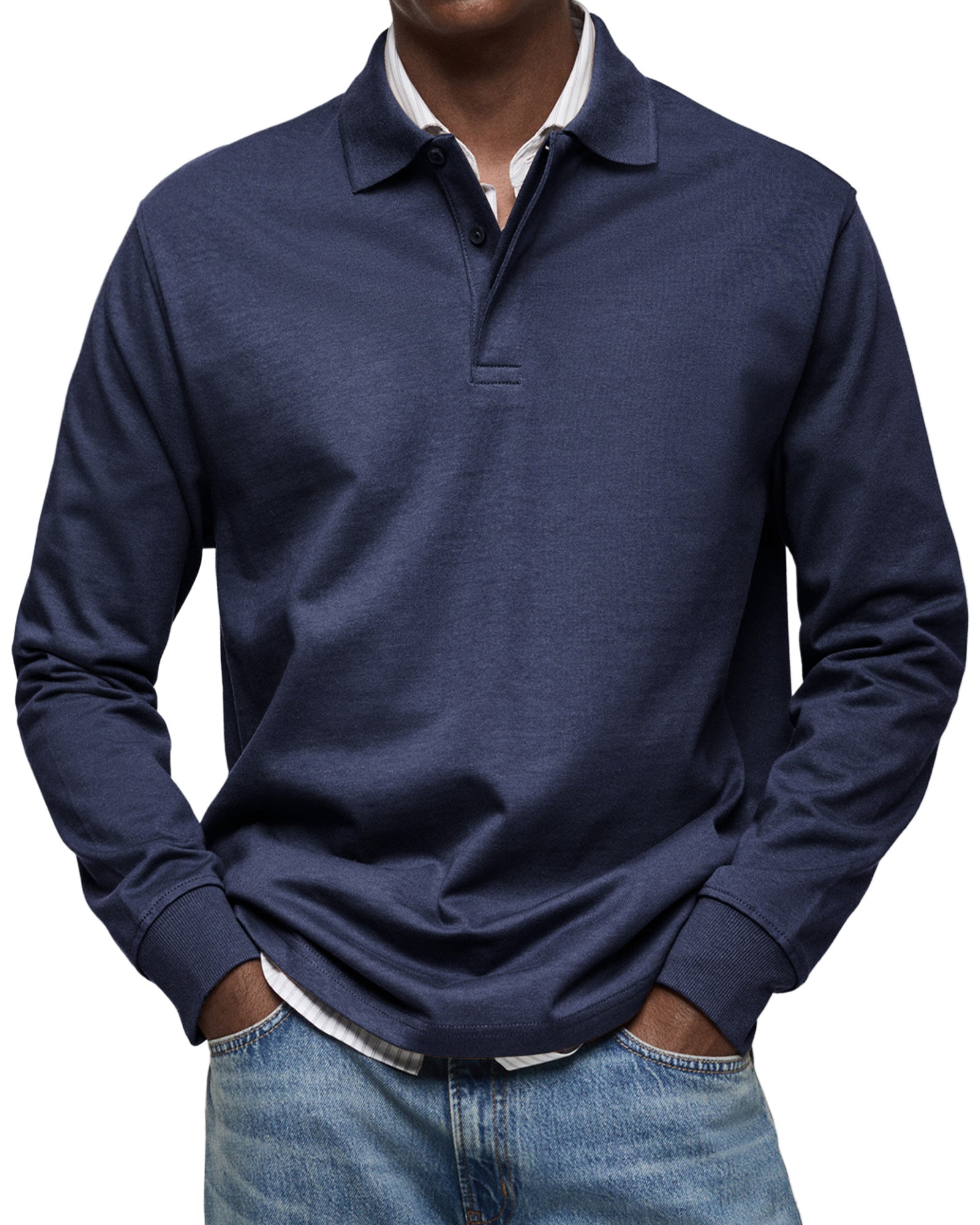 Antonio™ | Polo casual a maniche lunghe
