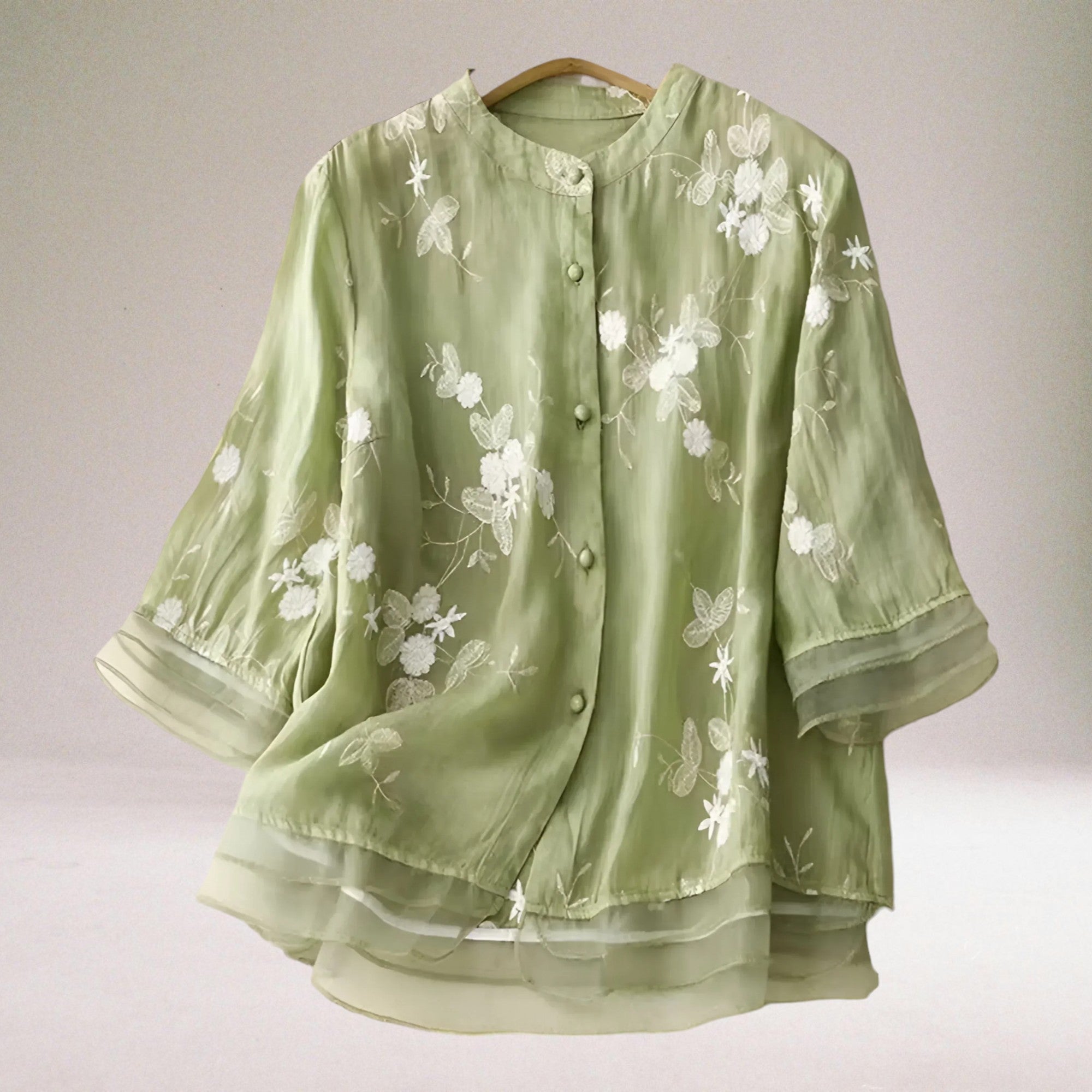 Vera Classe™ | La camicetta chic in cotone a fiori