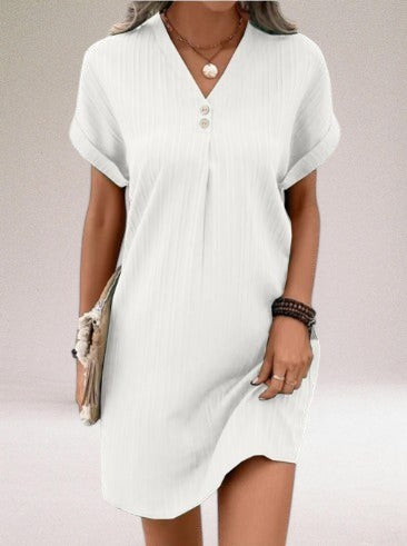 Vera Classe™ | Abito chic primaverile con scollo a V