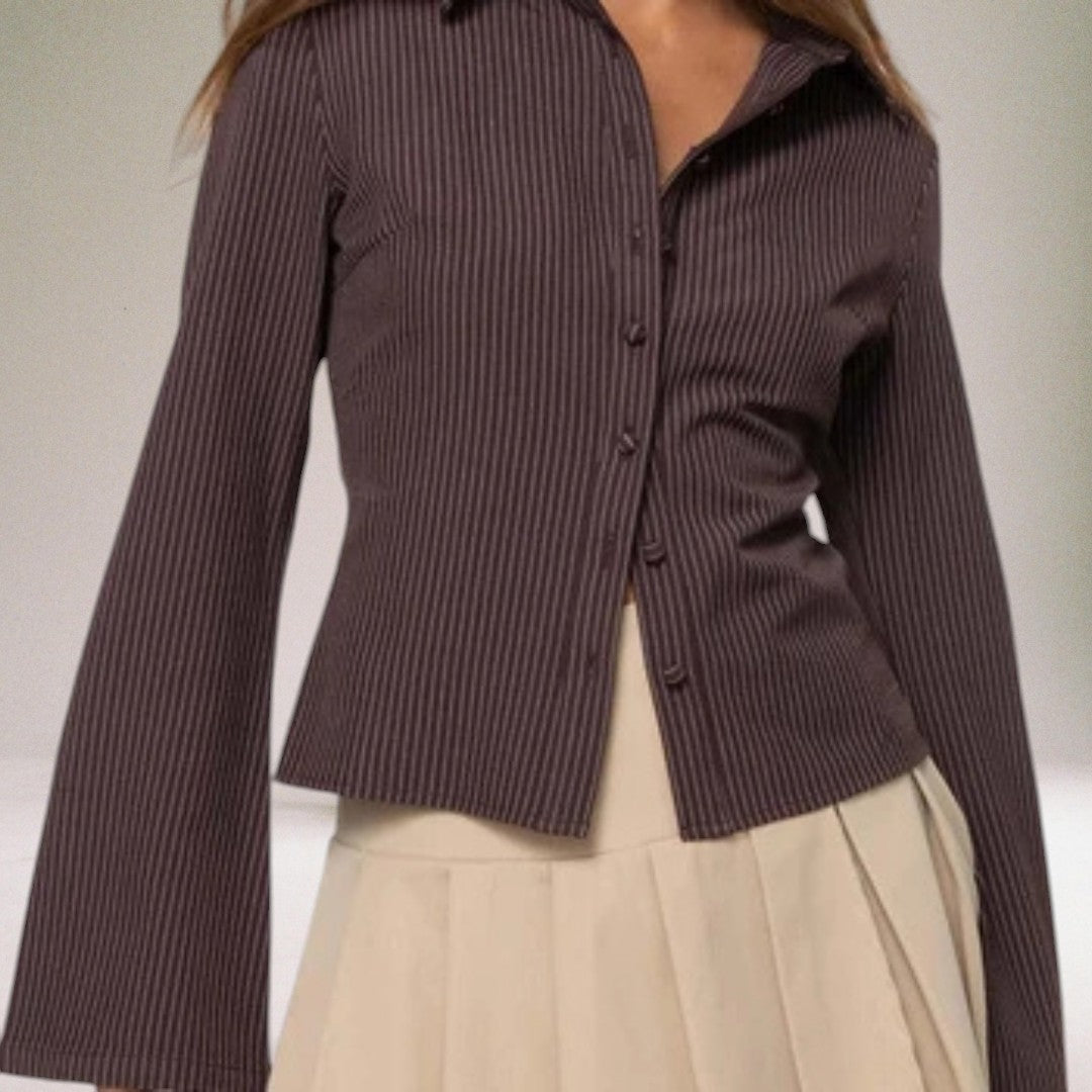 Vera Classe™ | Camicetta chic button-up retrò