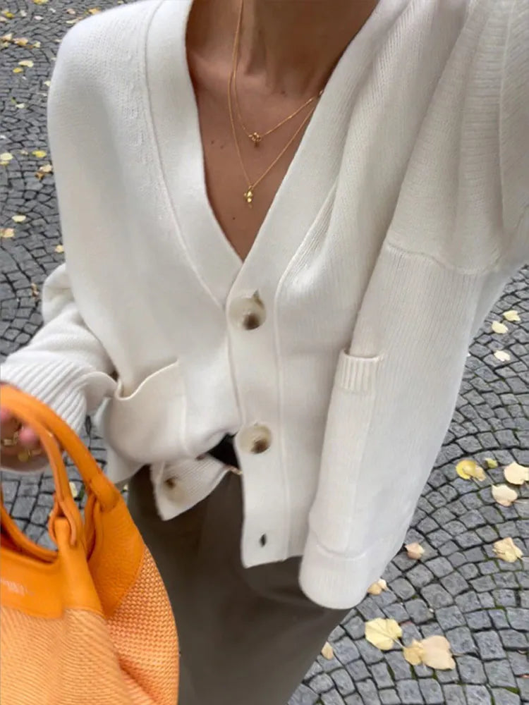 Vera Classe™ | CARDIGAN ELEGANTE CON SCOLLATURA A V