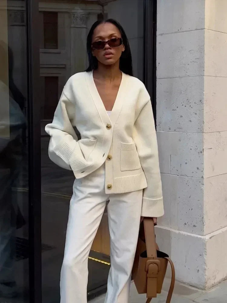 Vera Classe™ | CARDIGAN ELEGANTE CON SCOLLATURA A V