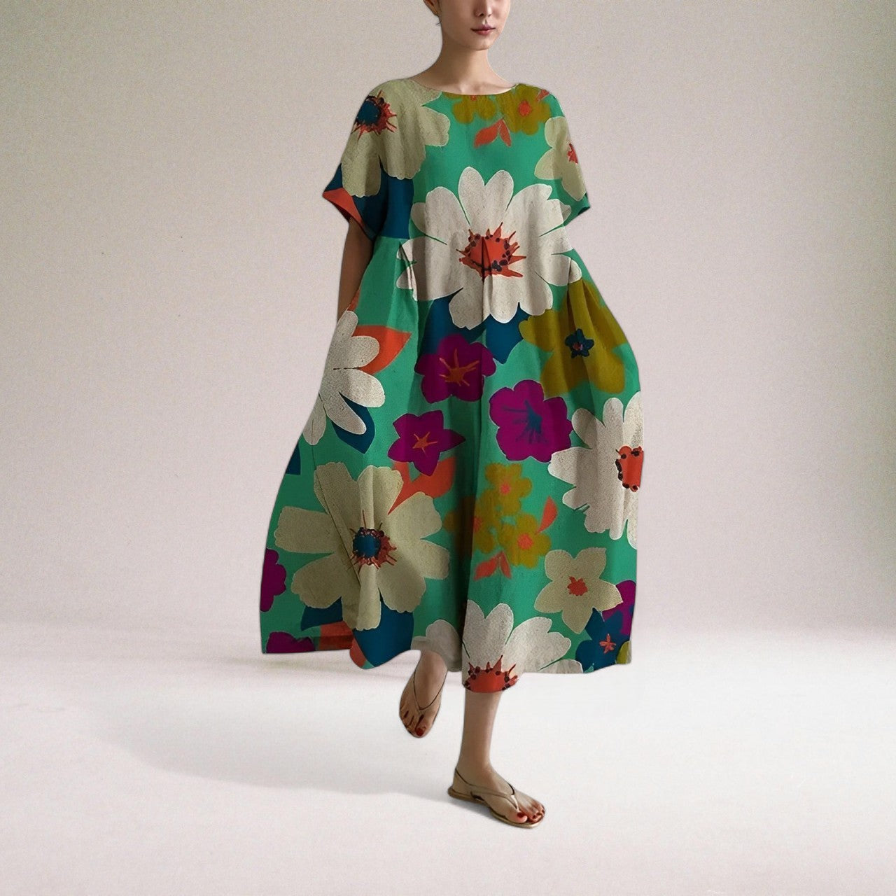 Vera Classe™ | Vestito boho floreale vibrante