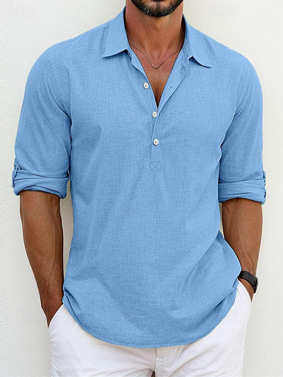 Giovanni™ | Chemise Classica in Cotone-Lino