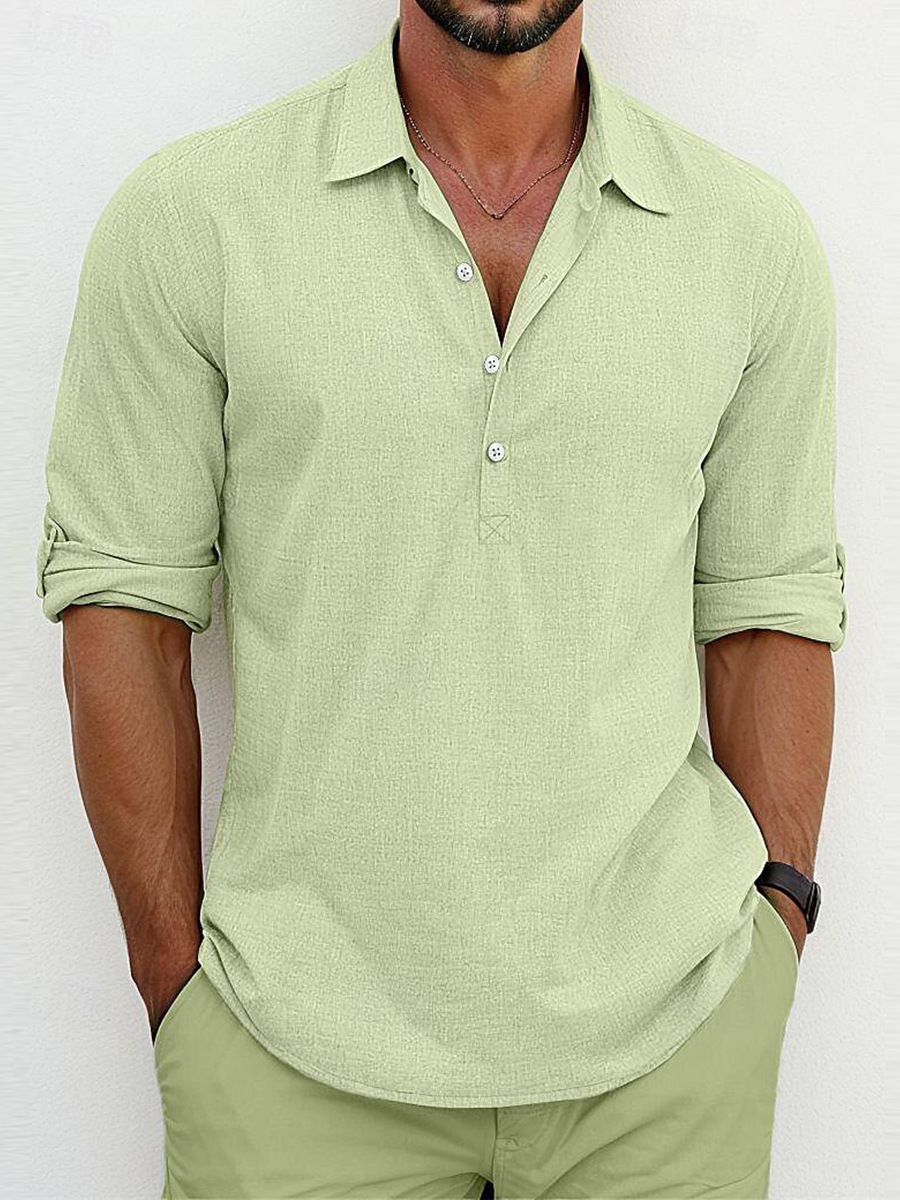 Giovanni™ | Chemise Classica in Cotone-Lino