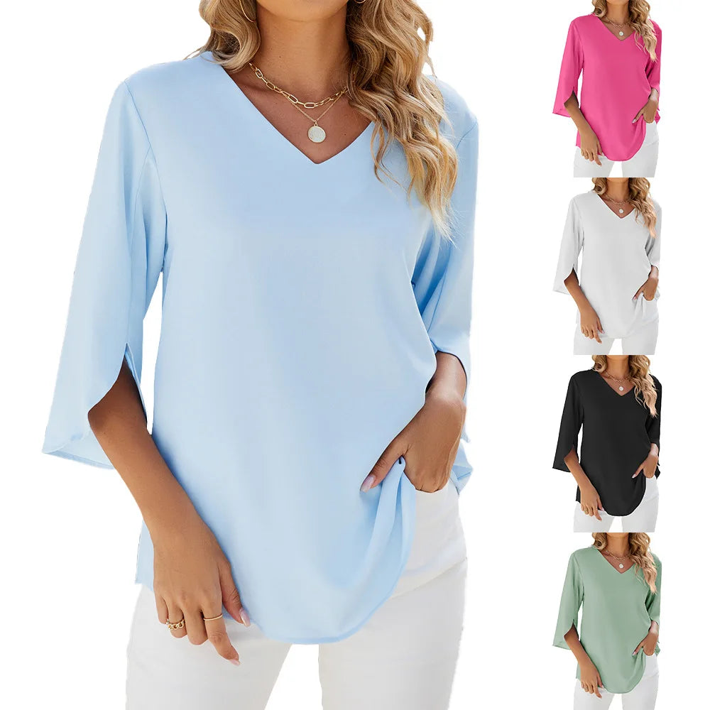 Vera Classe™ | BLUSA LEGGERA CON SCOLLO A V