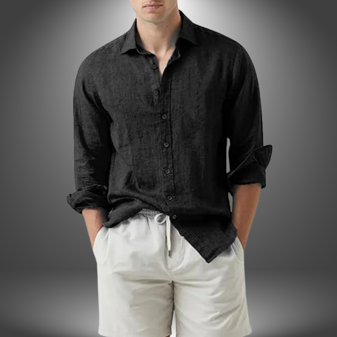 Vera Classe™ | Camicia Artigianale in Cotone e Lino