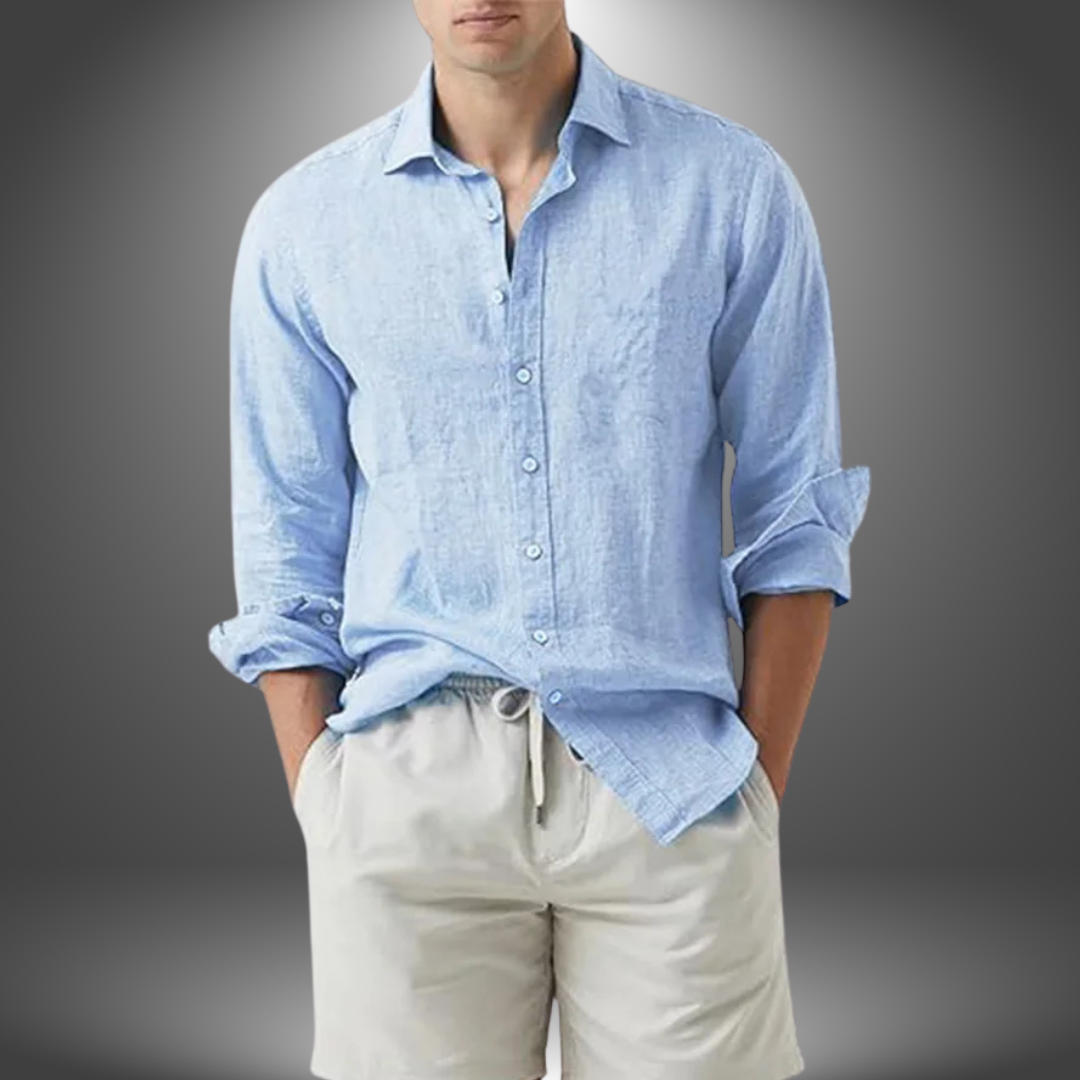 Vera Classe™ | Camicia Artigianale in Cotone e Lino