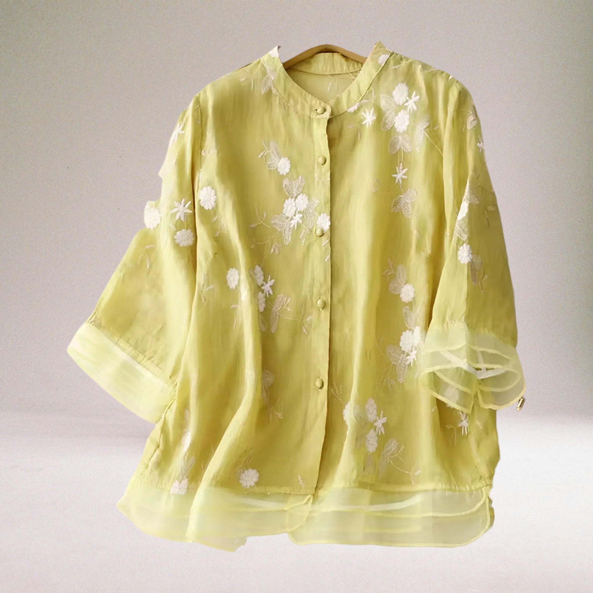 Vera Classe™ | La camicetta chic in cotone a fiori