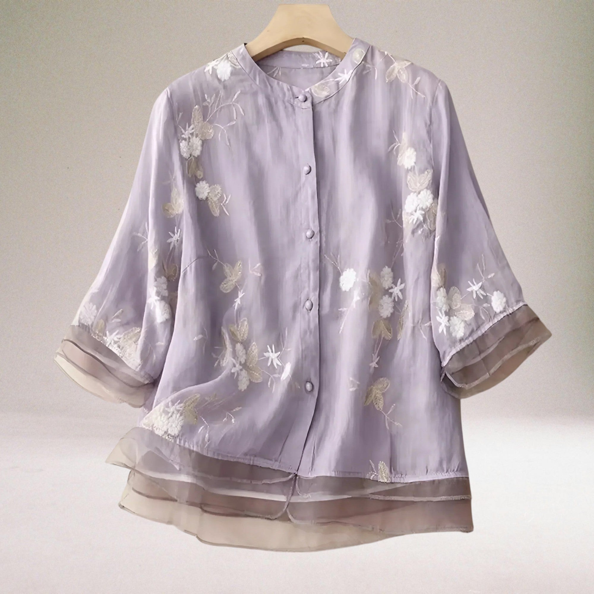 Vera Classe™ | La camicetta chic in cotone a fiori