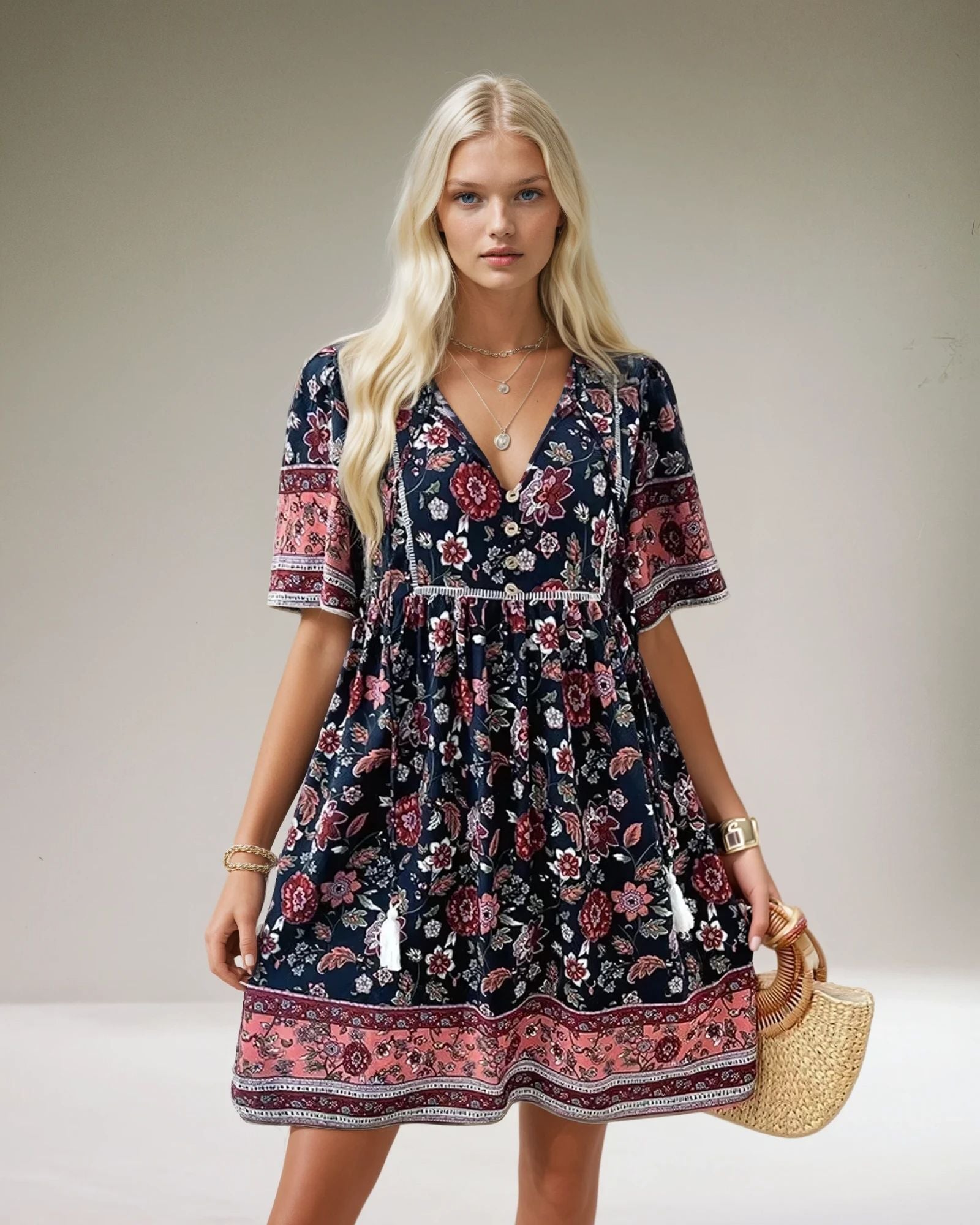 Vera Classe™ | Vestito estivo floreale di lusso