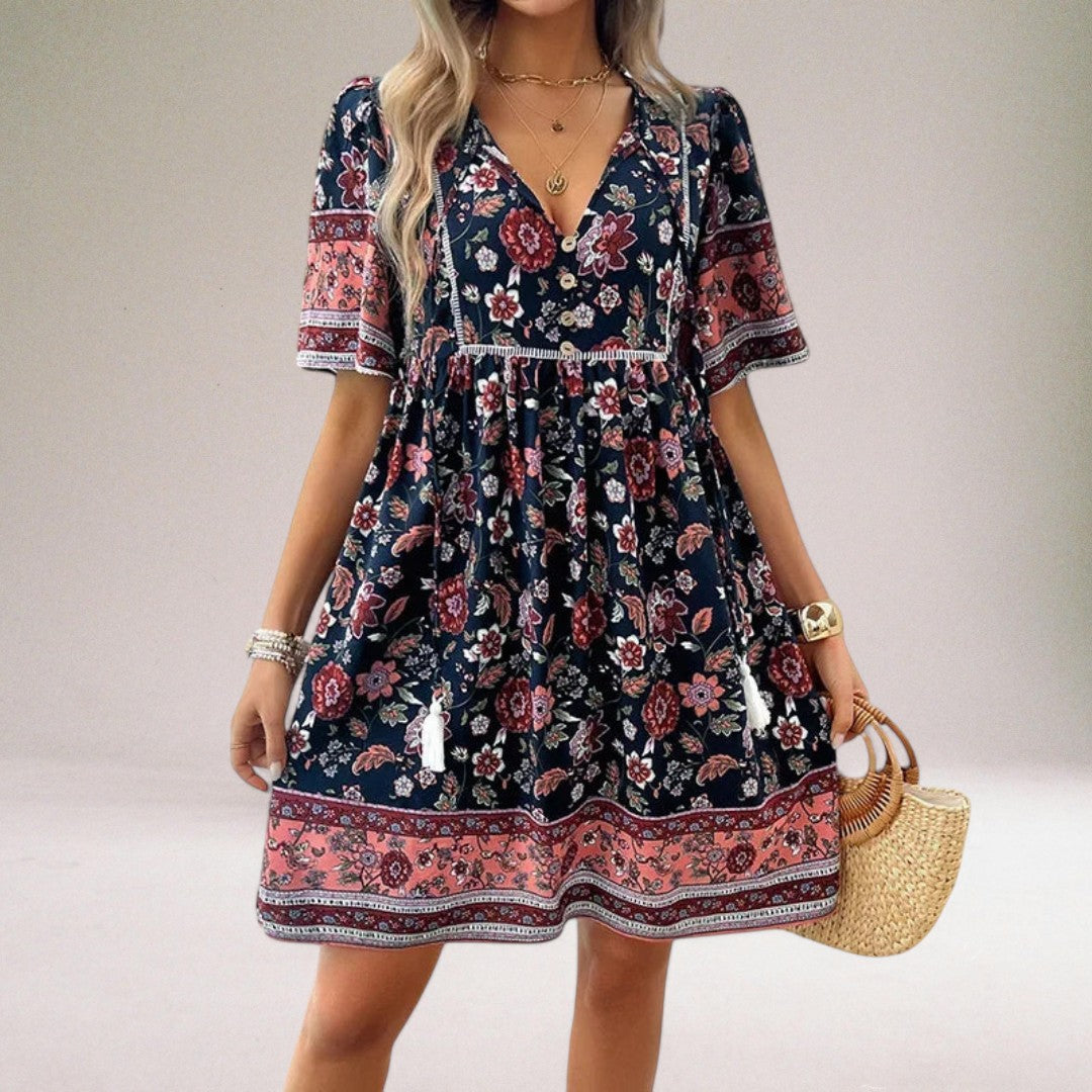 Vera Classe™ | Vestito estivo floreale di lusso