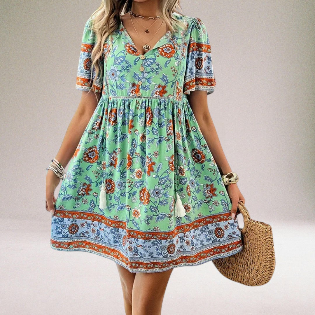 Vera Classe™ | Vestito estivo floreale di lusso