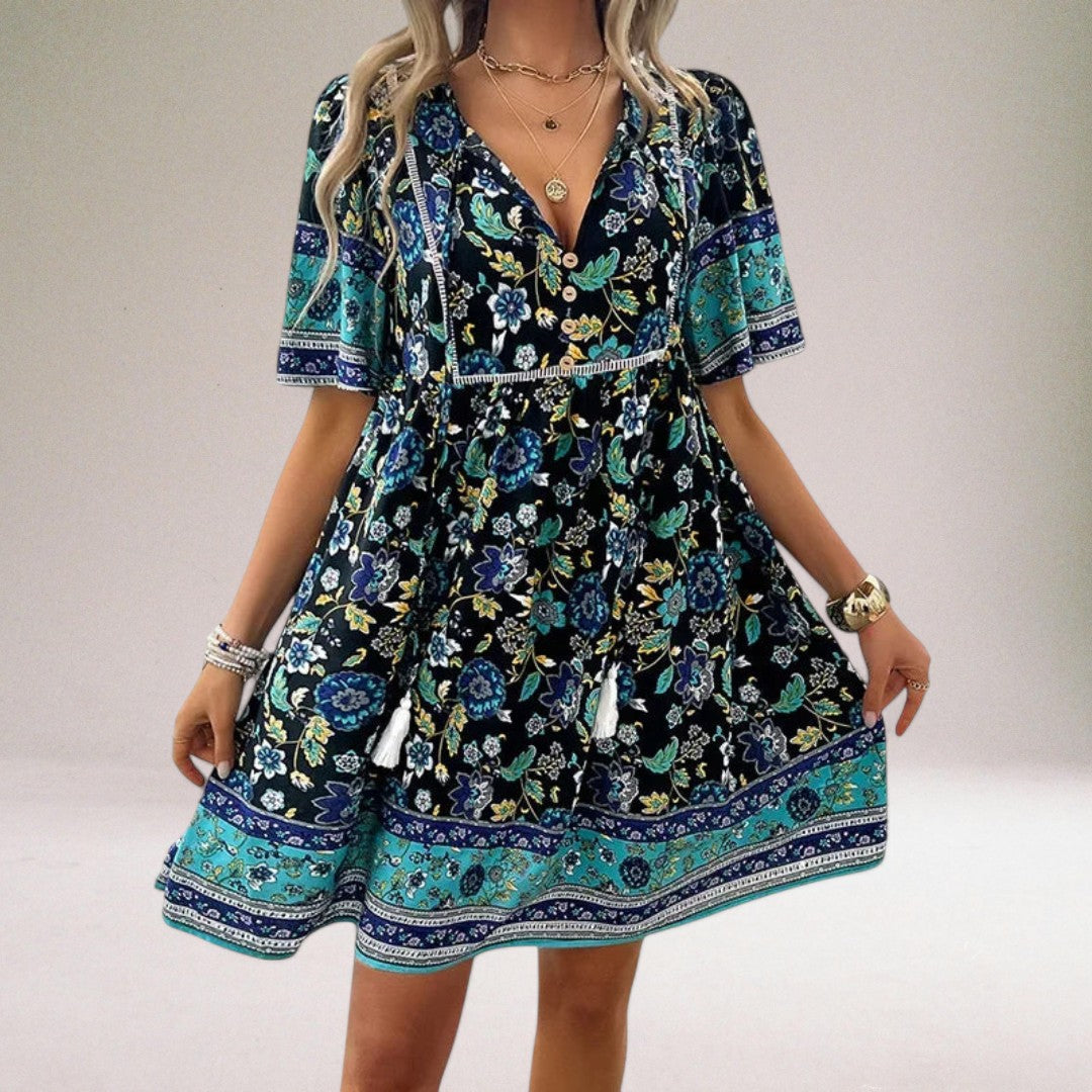 Vera Classe™ | Vestito estivo floreale di lusso