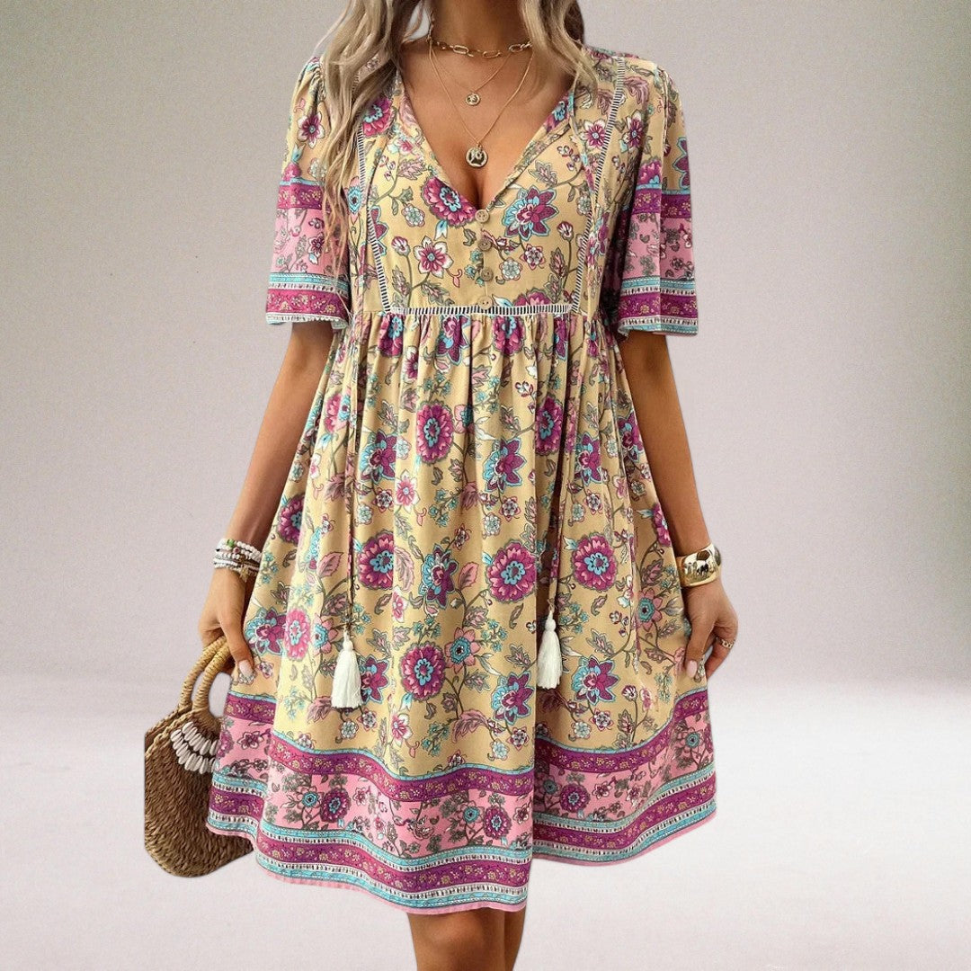 Vera Classe™ | Vestito estivo floreale di lusso
