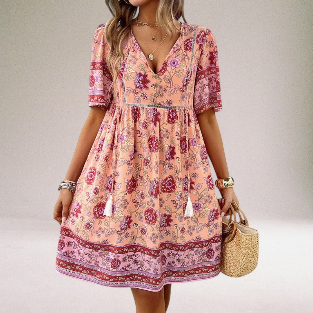 Vera Classe™ | Vestito estivo floreale di lusso