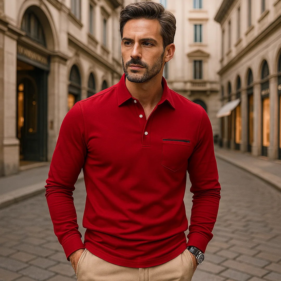 Raffaele™ | Polo elegante e comoda con taschino pratico