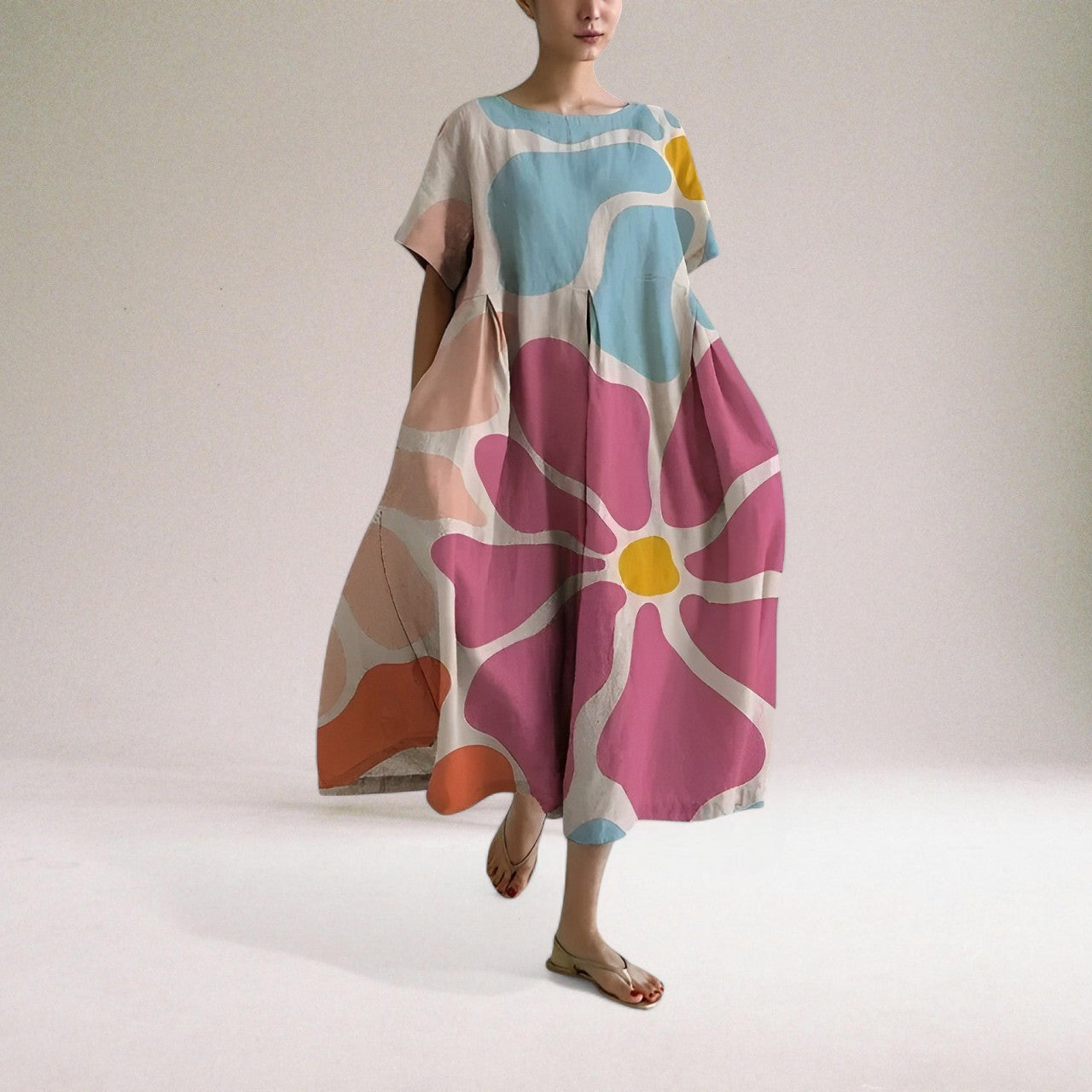 Vera Classe™ | Vestito boho floreale vibrante