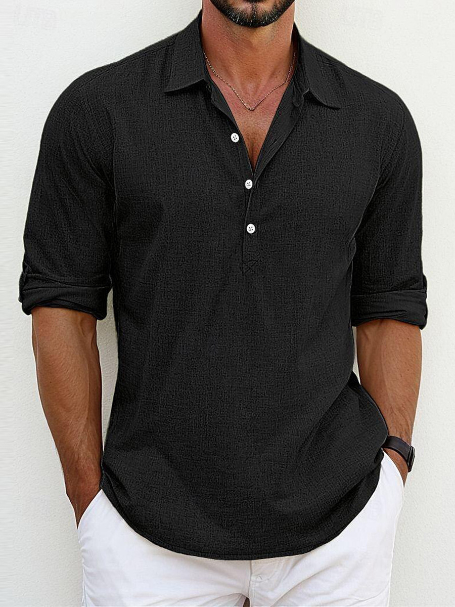 Giovanni™ | Chemise Classica in Cotone-Lino