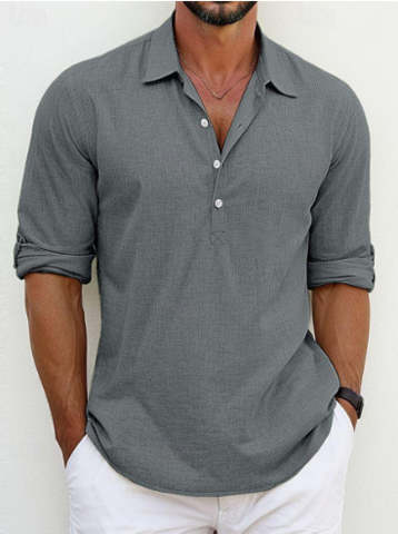 Giovanni™ | Chemise Classica in Cotone-Lino