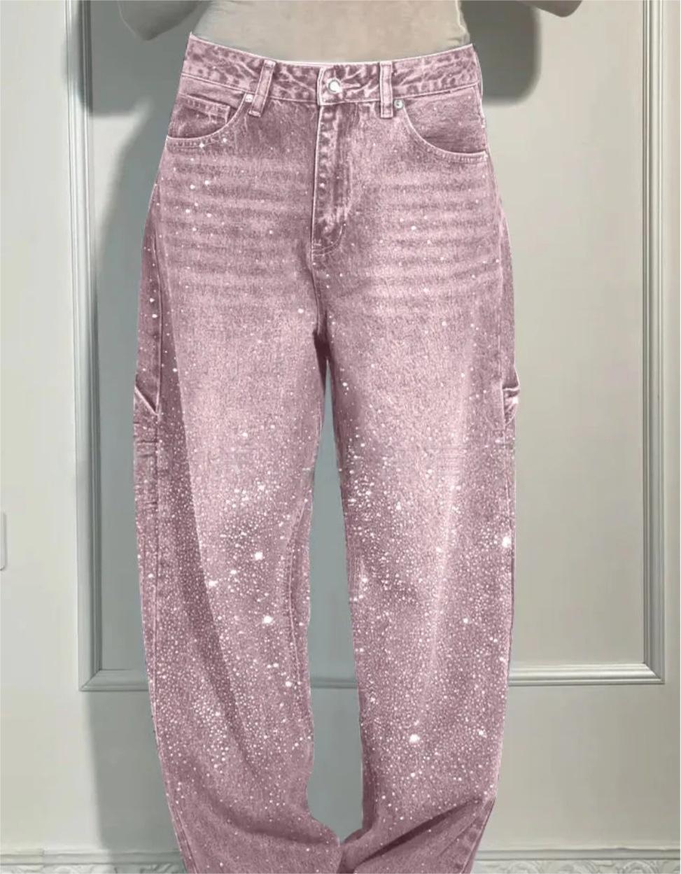 Vera Classe™ | JEANS CON DETTAGLI A DIAMANTE